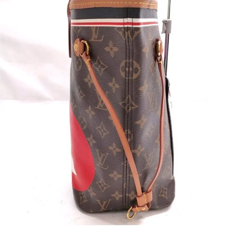 Auth Louis Vuitton Neverfull Tote Limited Edition Game ON Monogram Canvas MM